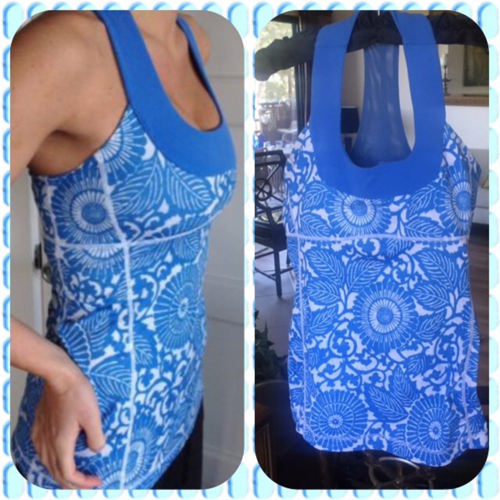🆕🍋 Lululemon Beachy Floral Fossil Tank 🍋